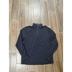 Greyson Men's Navy Zip-Up Sweater